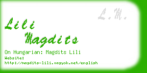 lili magdits business card